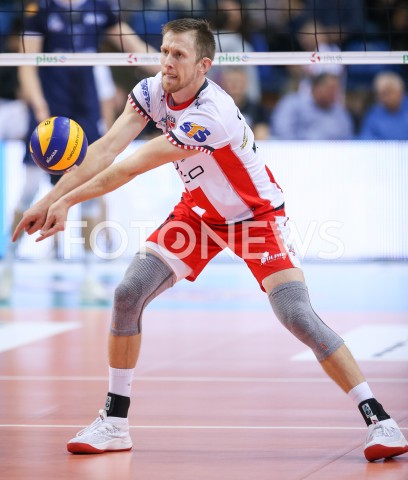  03.11.2018 RZESZOW <br />
SIATKOWKA PLUSLIGA 2018/2019 MEN VOLLEYBALL POLAND POLISH PLUS LIGA LEAGUE SEASON 2018/2019 <br />
MECZ ASSECO RESOVIA RZESZOW - MKS BEDZIN <br />
N/Z DAVID SMITH SYLWETKA <br />
 