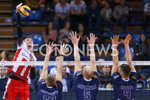  03.11.2018 RZESZOW <br />
SIATKOWKA PLUSLIGA 2018/2019 MEN VOLLEYBALL POLAND POLISH PLUS LIGA LEAGUE SEASON 2018/2019 <br />
MECZ ASSECO RESOVIA RZESZOW - MKS BEDZIN <br />
N/Z DAMIAN SCHULZ <br />
 