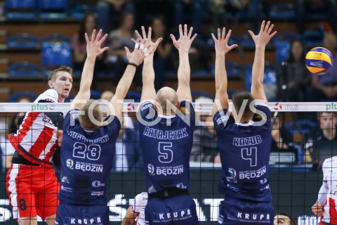  03.11.2018 RZESZOW <br />
SIATKOWKA PLUSLIGA 2018/2019 MEN VOLLEYBALL POLAND POLISH PLUS LIGA LEAGUE SEASON 2018/2019 <br />
MECZ ASSECO RESOVIA RZESZOW - MKS BEDZIN <br />
N/Z DAMIAN SCHULZ <br />
 