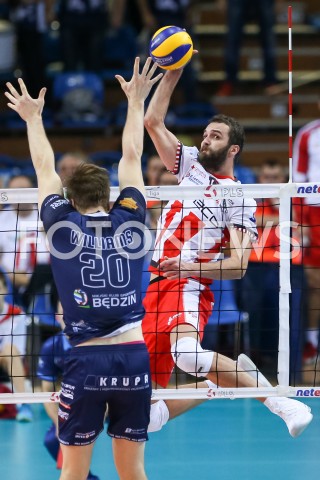  03.11.2018 RZESZOW <br />
SIATKOWKA PLUSLIGA 2018/2019 MEN VOLLEYBALL POLAND POLISH PLUS LIGA LEAGUE SEASON 2018/2019 <br />
MECZ ASSECO RESOVIA RZESZOW - MKS BEDZIN <br />
N/Z MATEUSZ MIKA LINCOLN WILLIAMS <br />
 