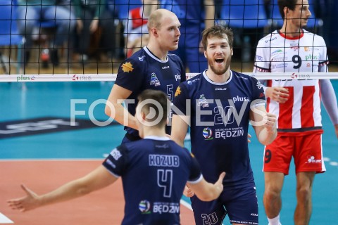  03.11.2018 RZESZOW <br />
SIATKOWKA PLUSLIGA 2018/2019 MEN VOLLEYBALL POLAND POLISH PLUS LIGA LEAGUE SEASON 2018/2019 <br />
MECZ ASSECO RESOVIA RZESZOW - MKS BEDZIN <br />
N/Z LINCOLN WILLIAMS ARTUR RATAJCZAK RADOSC EMOCJE <br />
 