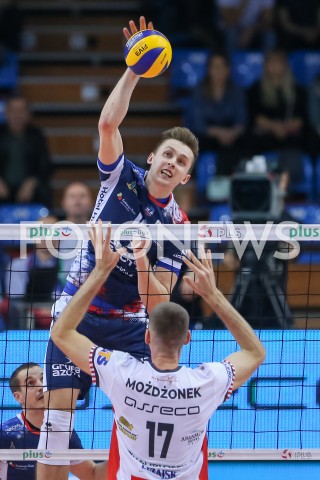  11.11.2018 RZESZOW <br />SIATKOWKA PLUS LIGA 2018/2019 MEN VOLLEYBALL POLAND POLISH PLUSLIGA LEAGUE SEASON 2018/2019 <br />MECZ ASSECO RESOVIA RZESZOW - ZAKSA KEDZIERZYN KOZLE<br />N/Z MATEUSZ BIENIEK <br /> 