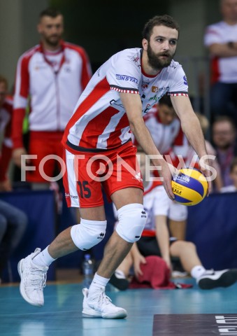  11.11.2018 RZESZOW <br />SIATKOWKA PLUS LIGA 2018/2019 MEN VOLLEYBALL POLAND POLISH PLUSLIGA LEAGUE SEASON 2018/2019 <br />MECZ ASSECO RESOVIA RZESZOW - ZAKSA KEDZIERZYN KOZLE<br />N/Z MATEUSZ MIKA SYLWETKA <br /> 