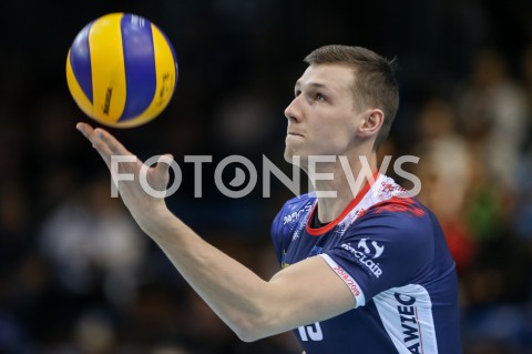  11.11.2018 RZESZOW <br />SIATKOWKA PLUS LIGA 2018/2019 MEN VOLLEYBALL POLAND POLISH PLUSLIGA LEAGUE SEASON 2018/2019 <br />MECZ ASSECO RESOVIA RZESZOW - ZAKSA KEDZIERZYN KOZLE<br />N/Z RAFAL SZYMURA SYLWETKA <br /> 