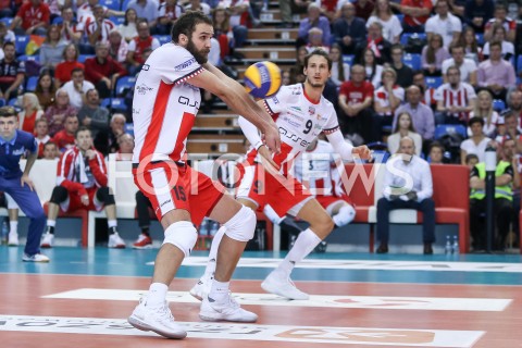  11.11.2018 RZESZOW <br />SIATKOWKA PLUS LIGA 2018/2019 MEN VOLLEYBALL POLAND POLISH PLUSLIGA LEAGUE SEASON 2018/2019 <br />MECZ ASSECO RESOVIA RZESZOW - ZAKSA KEDZIERZYN KOZLE<br />N/Z MATEUSZ MIKA THIBAULT ROSSARD <br /> 