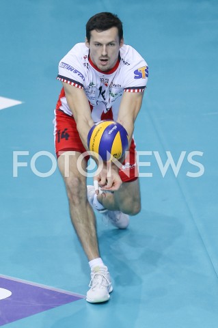  11.11.2018 RZESZOW <br />SIATKOWKA PLUS LIGA 2018/2019 MEN VOLLEYBALL POLAND POLISH PLUSLIGA LEAGUE SEASON 2018/2019 <br />MECZ ASSECO RESOVIA RZESZOW - ZAKSA KEDZIERZYN KOZLE<br />N/Z RAFAL BUSZEK SYLWETKA <br /> 