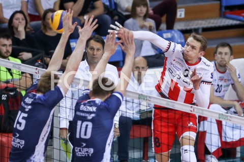  11.11.2018 RZESZOW <br />SIATKOWKA PLUS LIGA 2018/2019 MEN VOLLEYBALL POLAND POLISH PLUSLIGA LEAGUE SEASON 2018/2019 <br />MECZ ASSECO RESOVIA RZESZOW - ZAKSA KEDZIERZYN KOZLE<br />N/Z DAMIAN SCHULZ <br /> 