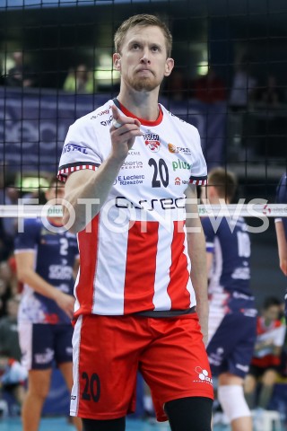 11.11.2018 RZESZOW <br />SIATKOWKA PLUS LIGA 2018/2019 MEN VOLLEYBALL POLAND POLISH PLUSLIGA LEAGUE SEASON 2018/2019 <br />MECZ ASSECO RESOVIA RZESZOW - ZAKSA KEDZIERZYN KOZLE<br />N/Z DAVID SMITH RADOSC EMOCJE SYLWETKA <br /> 
