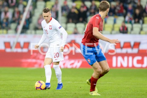  15.11.2018 GDANSK<br />
PILKA NOZNA - REPREZENTACJA<br />
MECZ TOWARZYSKI (International Friendly Match)<br />
POLSKA (Poland) - CZECHY (Czech Republic)<br />
N/Z PIOTR ZIELINSKI<br />
 