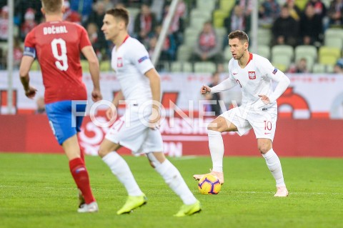  15.11.2018 GDANSK<br />
PILKA NOZNA - REPREZENTACJA<br />
MECZ TOWARZYSKI (International Friendly Match)<br />
POLSKA (Poland) - CZECHY (Czech Republic)<br />
N/Z GRZEGORZ KRYCHOWIAK<br />
 