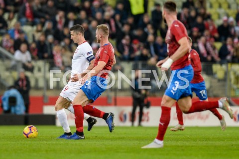  15.11.2018 GDANSK<br />
PILKA NOZNA - REPREZENTACJA<br />
MECZ TOWARZYSKI (International Friendly Match)<br />
POLSKA (Poland) - CZECHY (Czech Republic)<br />
N/Z ROBERT LEWANDOWSKI<br />
 