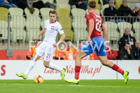  15.11.2018 GDANSK<br />
PILKA NOZNA - REPREZENTACJA<br />
MECZ TOWARZYSKI (International Friendly Match)<br />
POLSKA (Poland) - CZECHY (Czech Republic)<br />
N/Z PRZEMYSLAW FRANKOWSKI SYLWETKA<br />
 