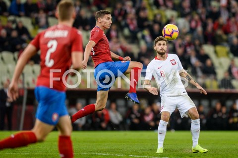  15.11.2018 GDANSK<br />
PILKA NOZNA - REPREZENTACJA<br />
MECZ TOWARZYSKI (International Friendly Match)<br />
POLSKA (Poland) - CZECHY (Czech Republic)<br />
N/Z DAVID PAVELKA MATEUSZ KLICH<br />
 