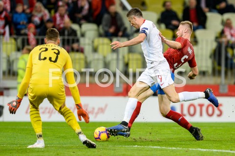  15.11.2018 GDANSK<br />
PILKA NOZNA - REPREZENTACJA<br />
MECZ TOWARZYSKI (International Friendly Match)<br />
POLSKA (Poland) - CZECHY (Czech Republic)<br />
N/Z ROBERT LEWANDOWSKI<br />
 