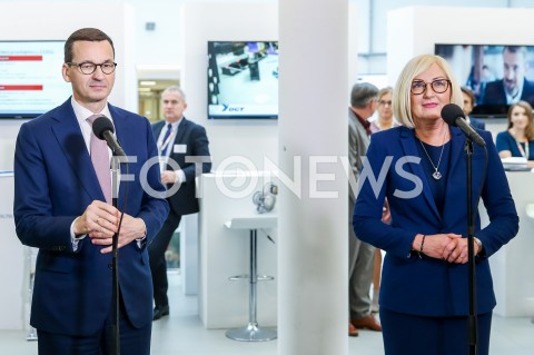  16.11.2018 JASIONKA G2A ARENA <br />KONGRES 590 <br />BRIEFING PRASOWY PREMIERA <br />N/Z PREMIER MATEUSZ MORAWIECKI JOANNA KOPCINSKA <br /> 