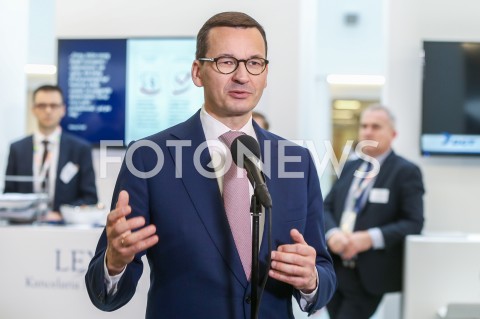  16.11.2018 JASIONKA G2A ARENA <br />KONGRES 590 <br />BRIEFING PRASOWY PREMIERA <br />N/Z PREMIER MATEUSZ MORAWIECKI <br /> 
