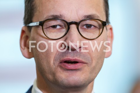  16.11.2018 JASIONKA G2A ARENA <br />KONGRES 590 <br />BRIEFING PRASOWY PREMIERA <br />N/Z PREMIER MATEUSZ MORAWIECKI <br /> 