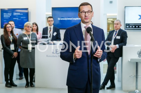  16.11.2018 JASIONKA G2A ARENA <br />KONGRES 590 <br />BRIEFING PRASOWY PREMIERA <br />N/Z PREMIER MATEUSZ MORAWIECKI <br /> 
