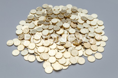  20.11.2018 RZESZOW <br />ZDJECIE ILUSTRACYJNE <br />MONETY 1 GROSZOWE<br />N/Z GORA PIENIEDZY<br /> 