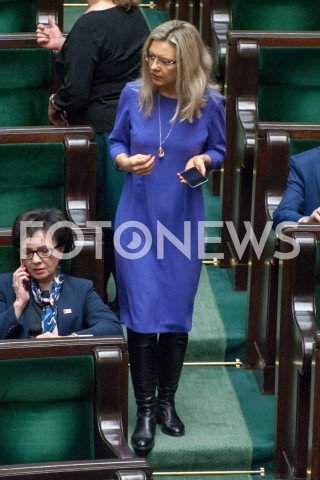  21.11.2018 WARSZAWA SEJM<br />POSIEDZENIE SEJMU<br />N/Z MALGORZATA WASSERMANN<br /> 