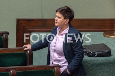  21.11.2018 WARSZAWA SEJM<br />POSIEDZENIE SEJMU<br />N/Z BEATA SZYDLO<br /> 