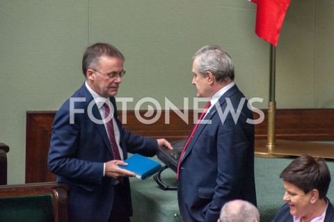  21.11.2018 WARSZAWA SEJM<br />POSIEDZENIE SEJMU<br />N/Z PIOTR GLINSKI JAROSLAW SELLIN<br /> 