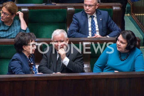  21.11.2018 WARSZAWA SEJM<br />POSIEDZENIE SEJMU<br />N/Z JAROSLAW KACZYNSKI ELZBIETA WITEK ANNA SOBECKA<br /> 