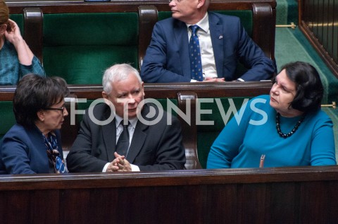  21.11.2018 WARSZAWA SEJM<br />POSIEDZENIE SEJMU<br />N/Z JAROSLAW KACZYNSKI ELZBIETA WITEK ANNA SOBECKA<br /> 