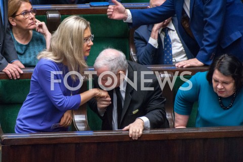  21.11.2018 WARSZAWA SEJM<br />POSIEDZENIE SEJMU<br />N/Z JAROSLAW KACZYNSKI MALGORZATA WASSERMANN ANNA SOBECKA<br /> 