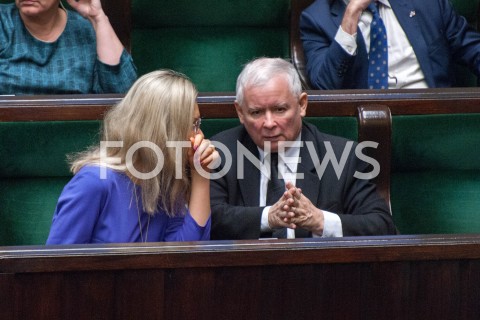  21.11.2018 WARSZAWA SEJM<br />POSIEDZENIE SEJMU<br />N/Z JAROSLAW KACZYNSKI MALGORZATA WASSERMANN<br /> 