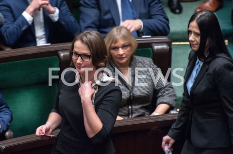  21.11.2018 WARSZAWA SEJM<br />POSIEDZENIE SEJMU<br />N/Z MAGDALENA MAREK JAGNA MARCZULAJTIS WALCZAK<br /> 