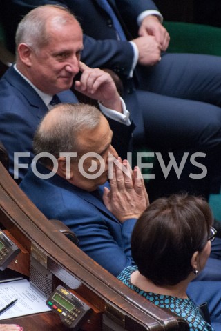  21.11.2018 WARSZAWA SEJM<br />POSIEDZENIE SEJMU<br />N/Z GRZEGORZ SCHETYNA SLAWOMIR NEUMANN<br /> 