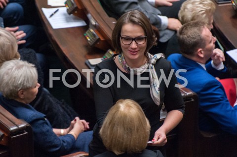  21.11.2018 WARSZAWA SEJM<br />POSIEDZENIE SEJMU<br />N/Z JAGNA MARCZULAJTIS WALCZAK<br /> 