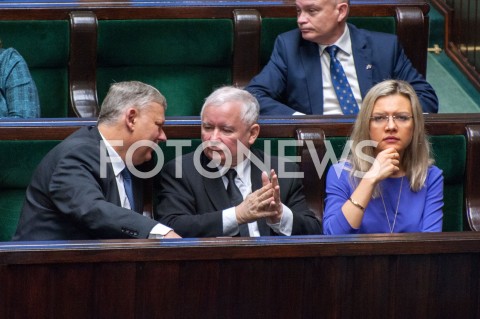  21.11.2018 WARSZAWA SEJM<br />POSIEDZENIE SEJMU<br />N/Z JAROSLAW KACZYNSKI MAREK SUSKI MALGORZATA WASSERMANN<br /> 