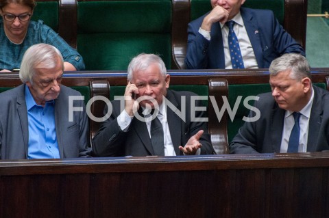  21.11.2018 WARSZAWA SEJM<br />POSIEDZENIE SEJMU<br />N/Z JAROSLAW KACZYNSKI MAREK SUSKI RYSZARD TERLECKI<br /> 