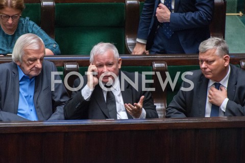  21.11.2018 WARSZAWA SEJM<br />POSIEDZENIE SEJMU<br />N/Z JAROSLAW KACZYNSKI MAREK SUSKI RYSZARD TERLECKI<br /> 