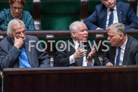  21.11.2018 WARSZAWA SEJM<br />POSIEDZENIE SEJMU<br />N/Z JAROSLAW KACZYNSKI MAREK SUSKI RYSZARD TERLECKI<br /> 