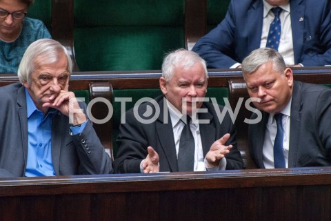  21.11.2018 WARSZAWA SEJM<br />POSIEDZENIE SEJMU<br />N/Z JAROSLAW KACZYNSKI MAREK SUSKI RYSZARD TERLECKI<br /> 
