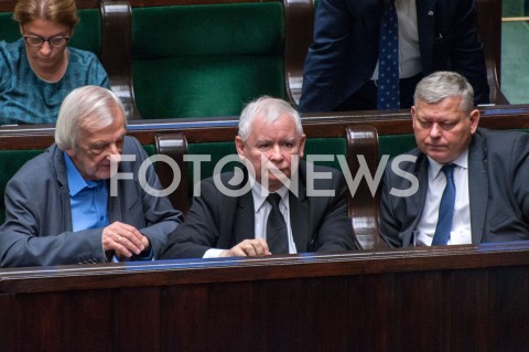  21.11.2018 WARSZAWA SEJM<br />POSIEDZENIE SEJMU<br />N/Z JAROSLAW KACZYNSKI MAREK SUSKI RYSZARD TERLECKI<br /> 