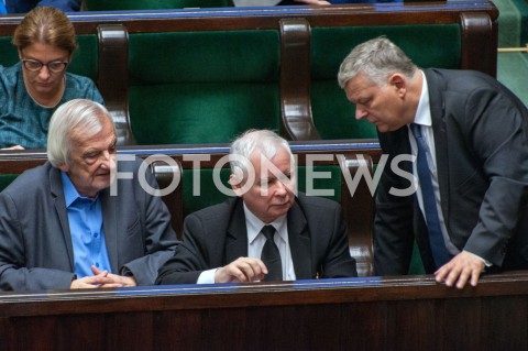  21.11.2018 WARSZAWA SEJM<br />POSIEDZENIE SEJMU<br />N/Z JAROSLAW KACZYNSKI MAREK SUSKI RYSZARD TERLECKI<br /> 