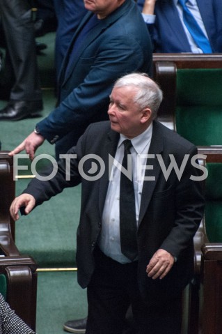 21.11.2018 WARSZAWA SEJM<br />POSIEDZENIE SEJMU<br />N/Z JAROSLAW KACZYNSKI<br /> 
