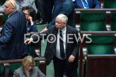  21.11.2018 WARSZAWA SEJM<br />POSIEDZENIE SEJMU<br />N/Z JAROSLAW KACZYNSKI<br /> 