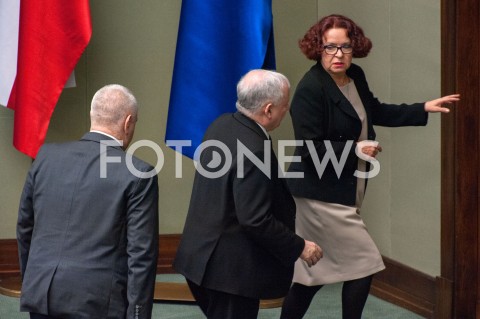  21.11.2018 WARSZAWA SEJM<br />POSIEDZENIE SEJMU<br />N/Z JAROSLAW KACZYNSKI ELZBIETA KRUK<br /> 