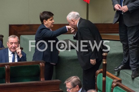  21.11.2018 WARSZAWA SEJM<br />POSIEDZENIE SEJMU<br />N/Z JAROSLAW KACZYNSKI BEATA SZYDLO<br /> 