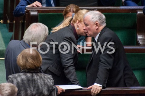  21.11.2018 WARSZAWA SEJM<br />POSIEDZENIE SEJMU<br />N/Z JAROSLAW KACZYNSKI<br /> 