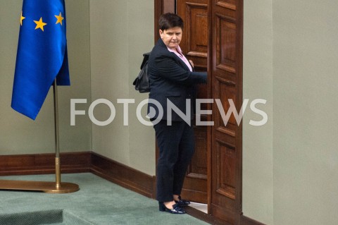  21.11.2018 WARSZAWA SEJM<br />POSIEDZENIE SEJMU<br />N/Z BEATA SZYDLO<br /> 