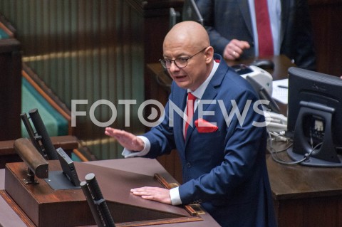  21.11.2018 WARSZAWA SEJM<br />POSIEDZENIE SEJMU<br />N/Z MICHAL KAMINSKI<br /> 