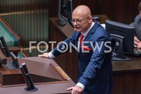  21.11.2018 WARSZAWA SEJM<br />POSIEDZENIE SEJMU<br />N/Z MICHAL KAMINSKI<br /> 