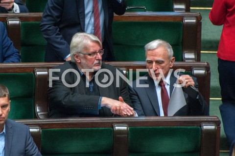  23.11.2018 WARSZAWA SEJM<br />POSIEDZENIE SEJMU<br />N/Z PIOTR NAIMSKI WITOLD WASZCZYKOWSKI<br /> 