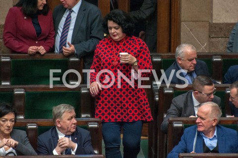  23.11.2018 WARSZAWA SEJM<br />POSIEDZENIE SEJMU<br />N/Z BARBARA DZIUK<br /> 